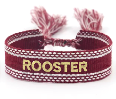 Rooster Springs Embroidered Bracelet