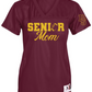 Senior Football Mom - Junior/Fitted Jersey (White or Maroon)