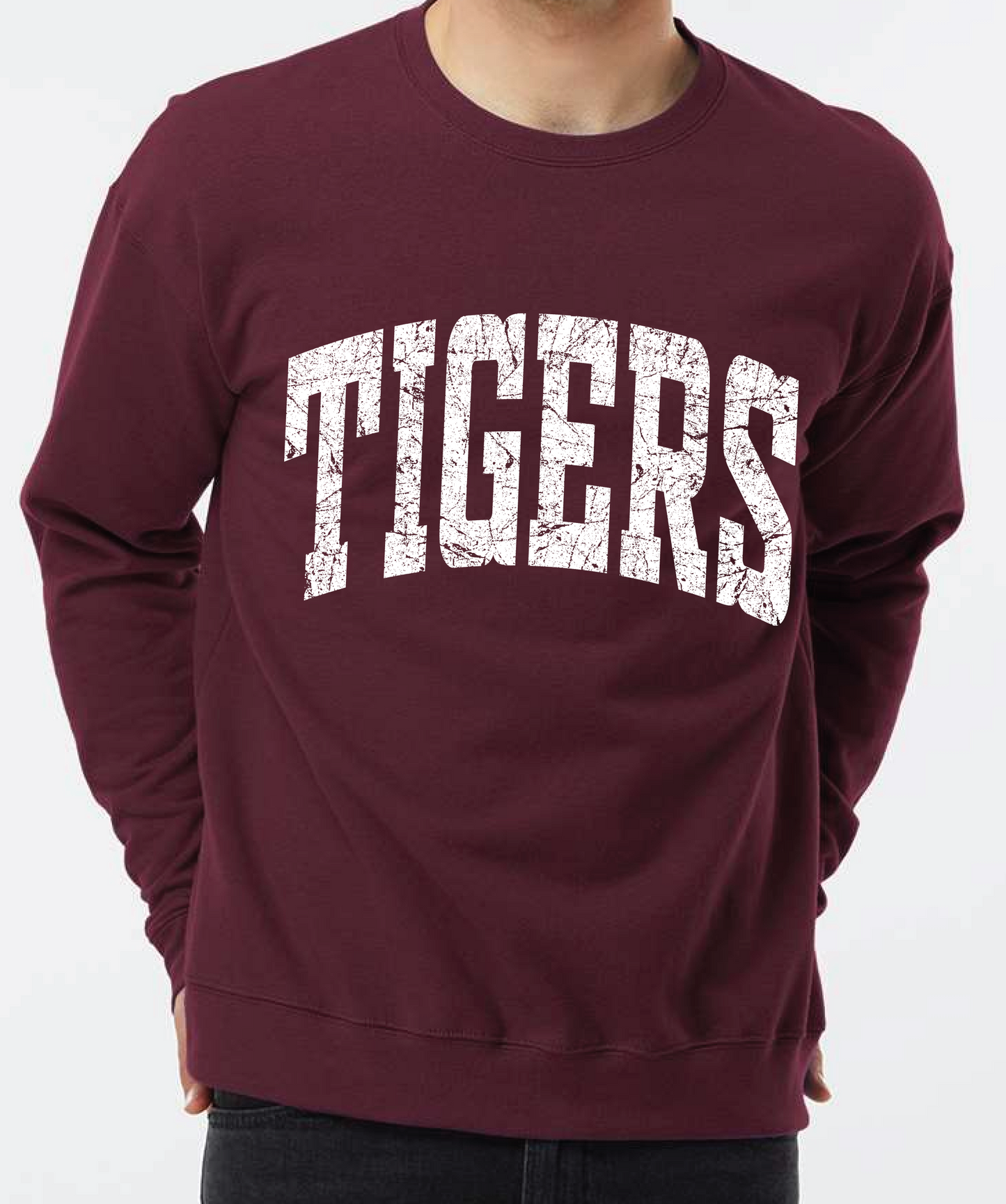 TIGERS Distressed Graphic Sweatshirt - 2 colors