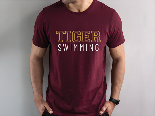 TIGER swimming Tshirt