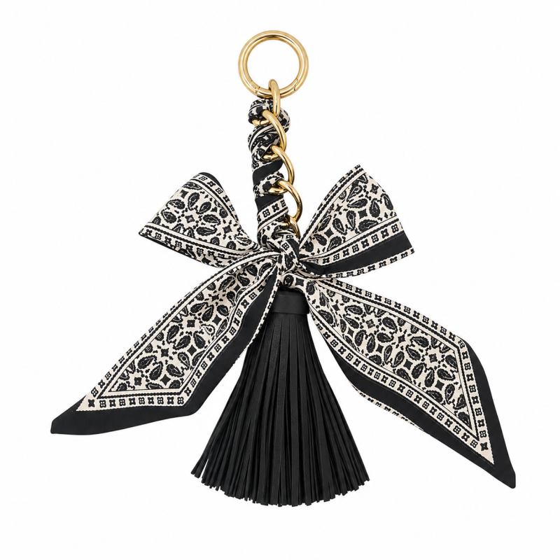 Bag Charm Bow Tassel