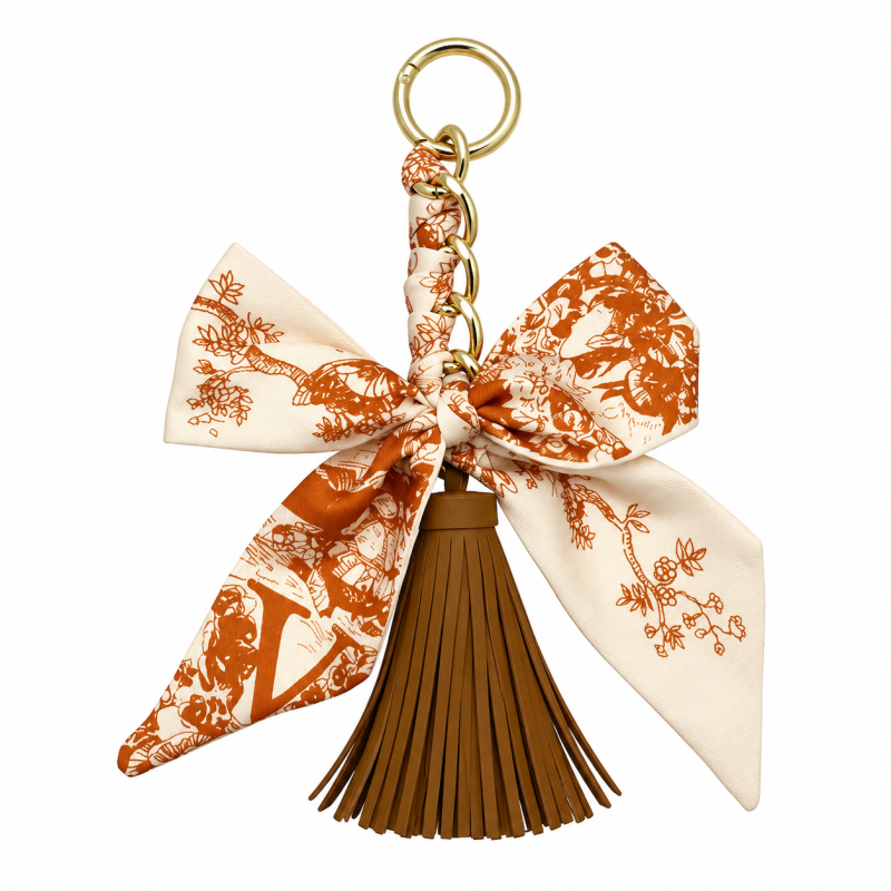 Bag Charm Bow Tassel