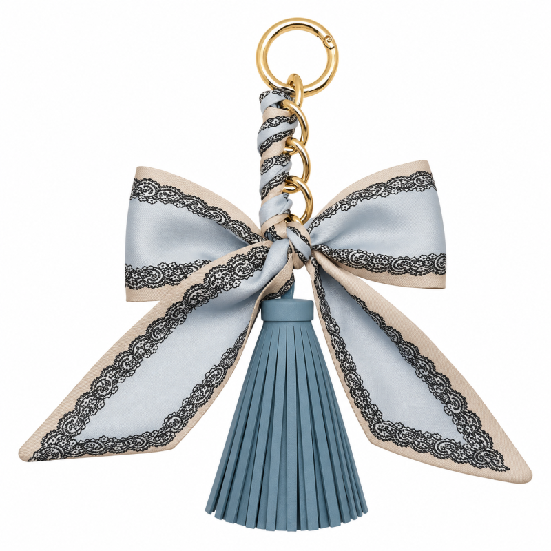 Bag Charm Bow Tassel