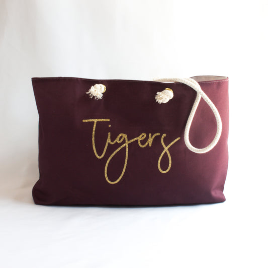 Tigers Glitter/Gold Weekender Bag