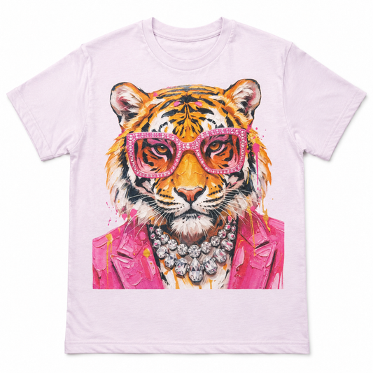 Pink Glam Tiger Tee