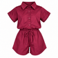 Veda Burgundy Kids’ Romper