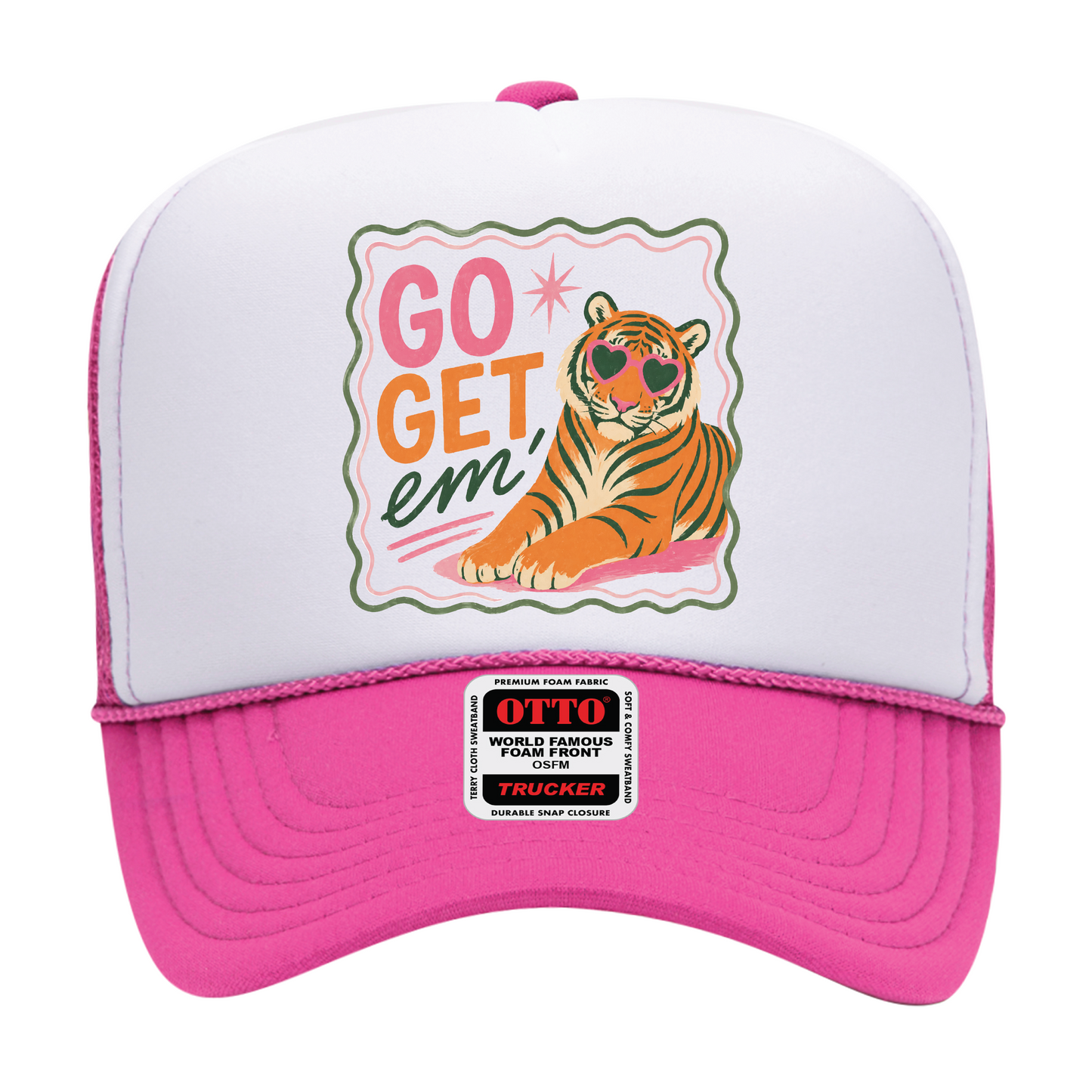 CSE Pink Go Get 'em Tiger Trucker Hat