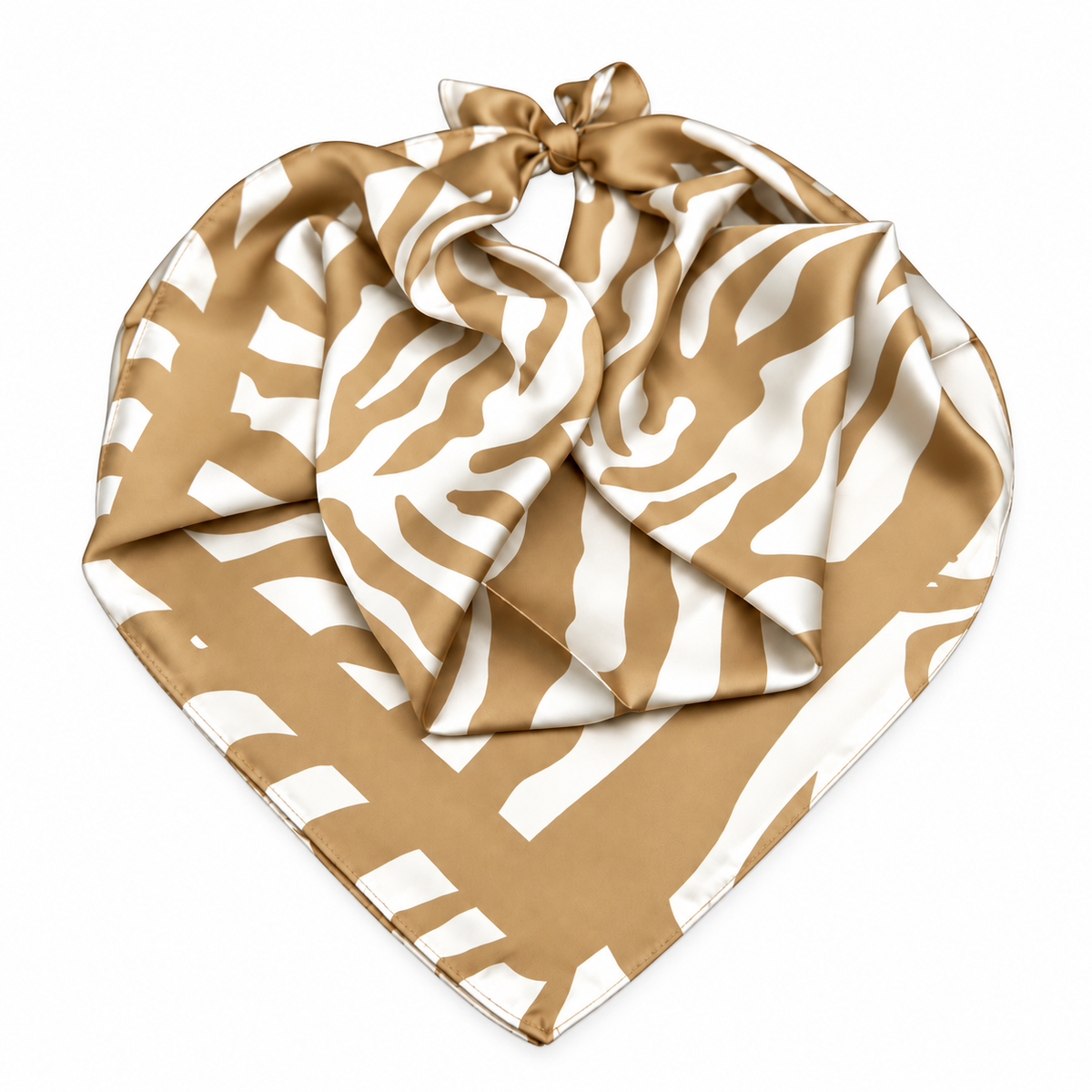 Beige Silk Scarf
