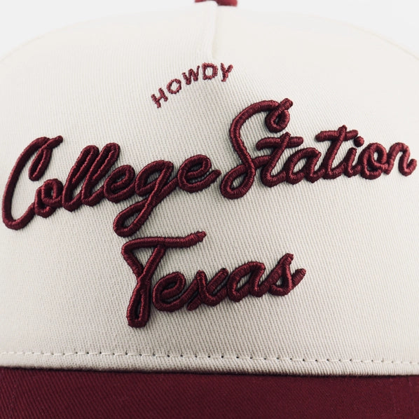 "College Station" Script Hat