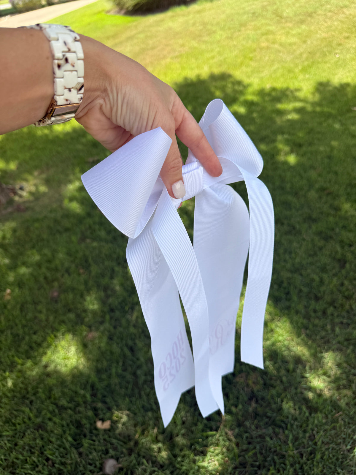 Homecoming Bouquet Bow/Sash