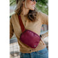 Maroon Belt Bag