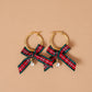 Dressed in Plaid Hoops