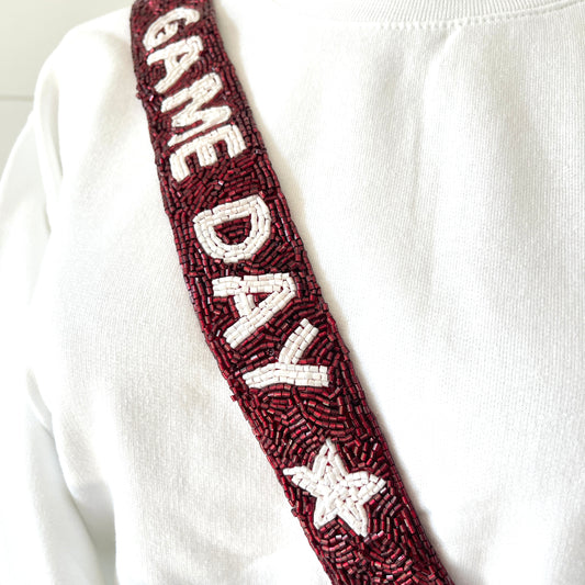 Game Day Beaded Purse Strap