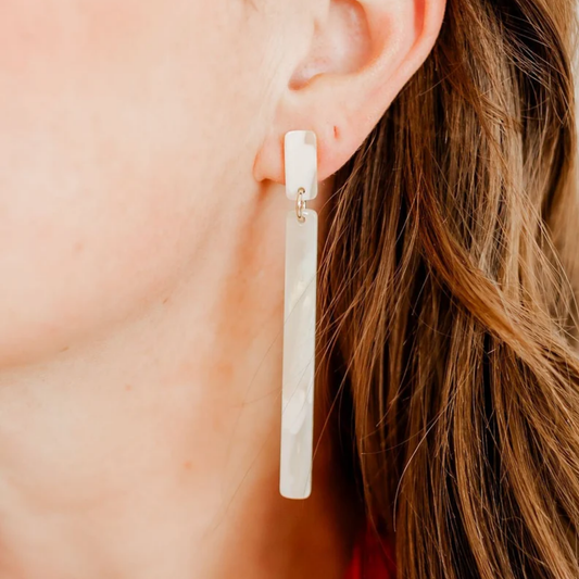 Keli Statement Earrings - Champagne Sparkle