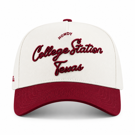 "College Station" Script Hat