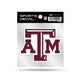 Ncaa Texas A&M Aggies 4"x4" Small Style Decal