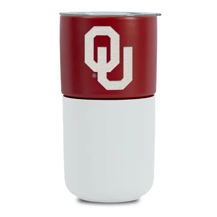 Oklahoma Sooners 16oz Two-Tone Ceramic Tumbler