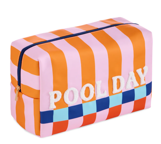 Pool Day Oversized Zip Pouch