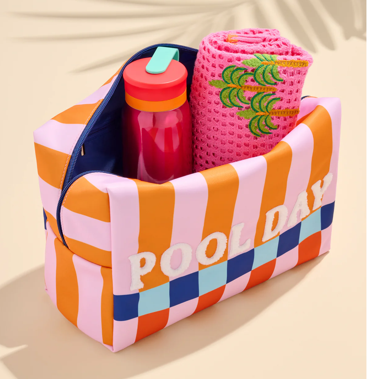 Pool Day Oversized Zip Pouch