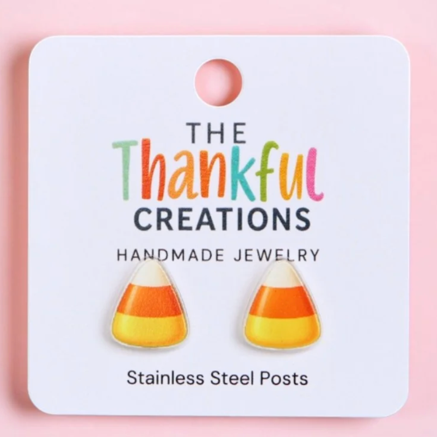 Candy Corn Stud Earrings