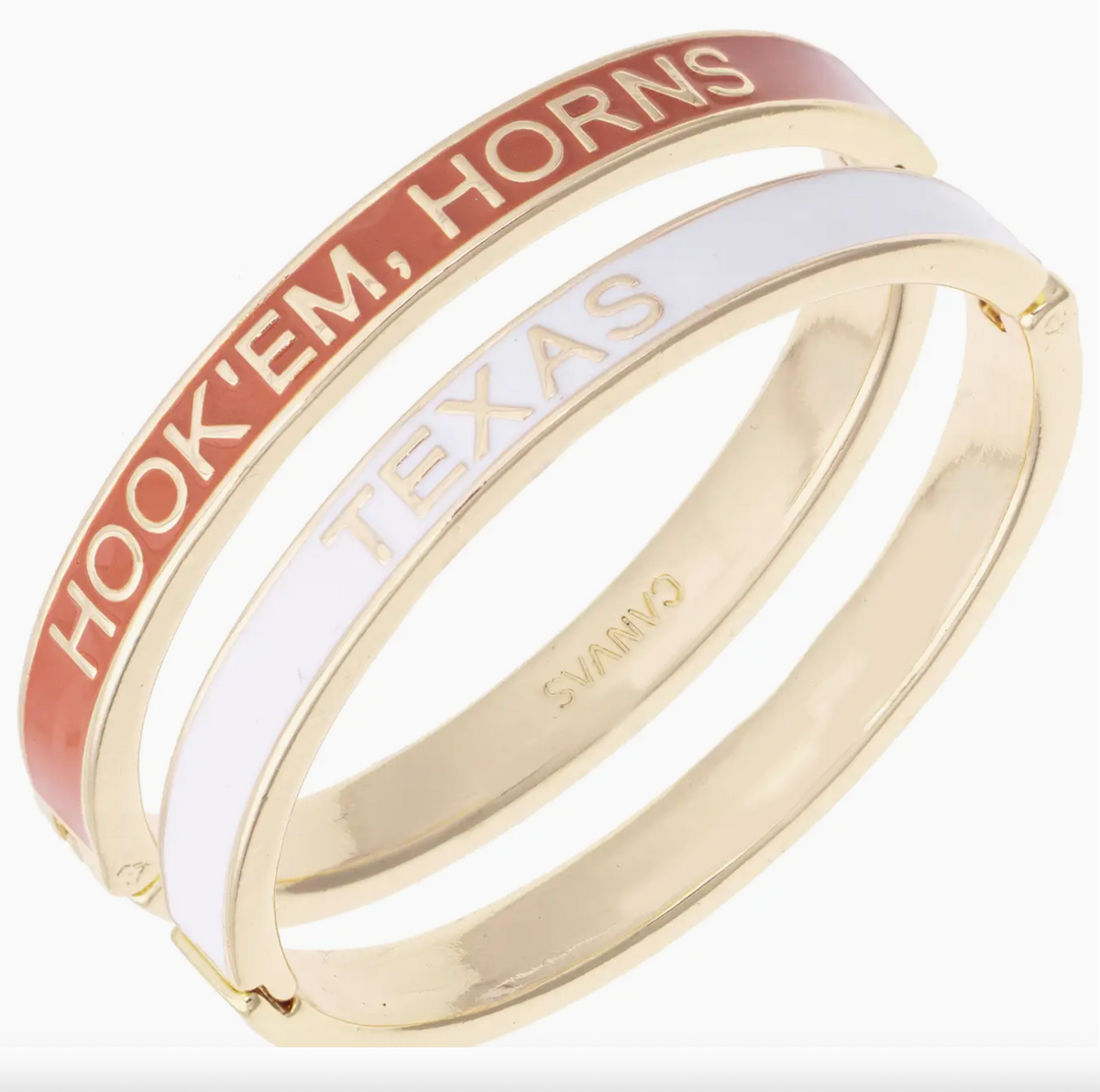 Texas Longhorns Skinny Enamel Hinge Bangle
