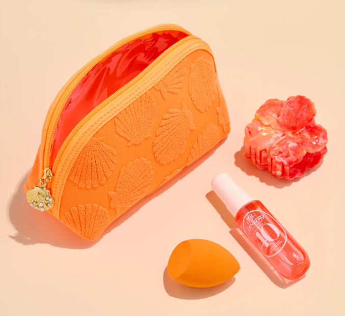 Sirena Shell Zip Pouch (3 colors)