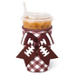 Swig Gameday Gingham Maroon Cup Koozie