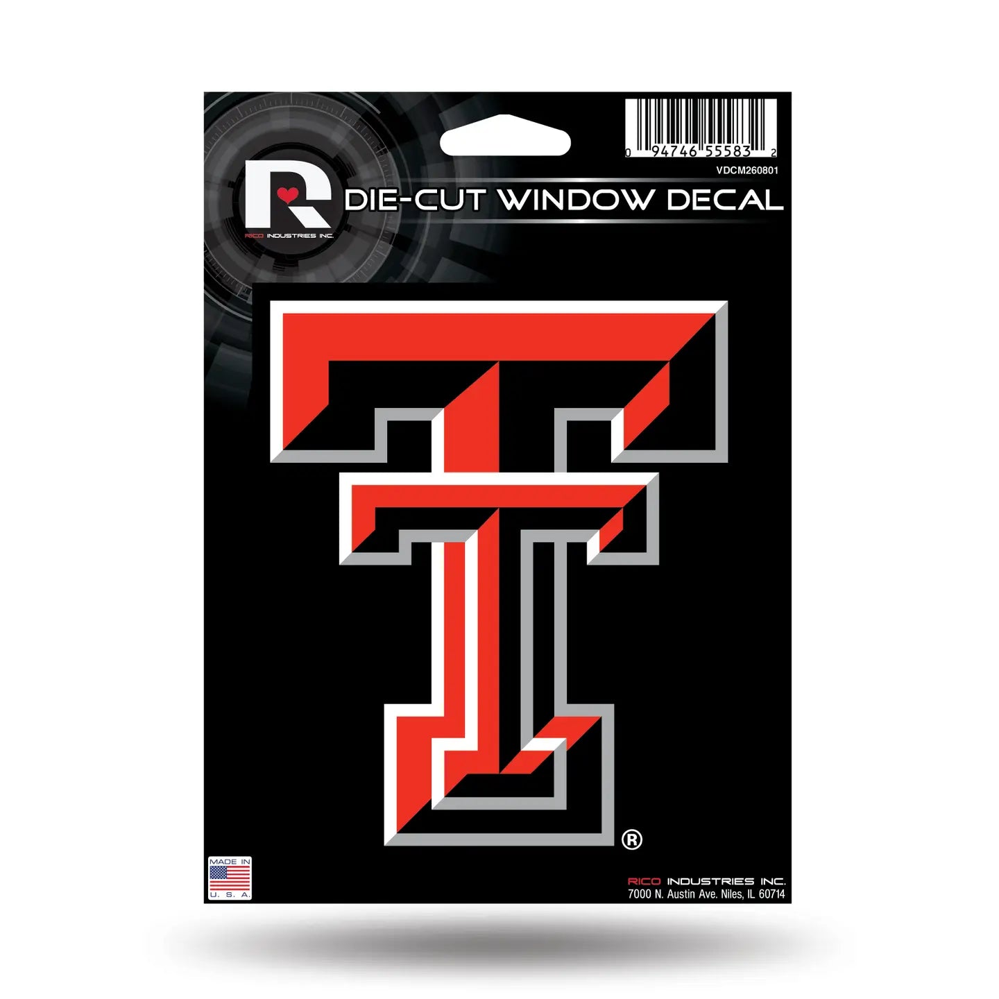 Texas Tech Die Cut Vinyl Decal