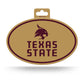 Texas State Full Color Oval Sticker