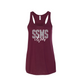 SSMS Cheer - Maroon Flowy Racerback