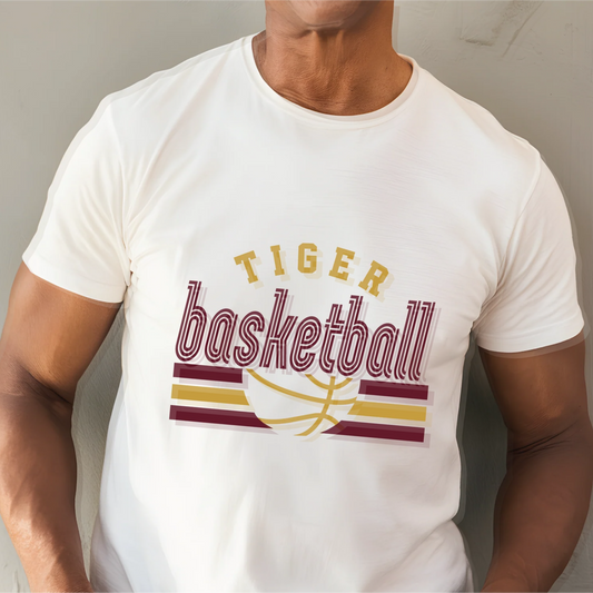 Tiger Basketball Fan Stripe T-Shirt
