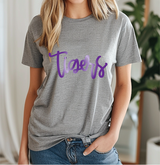 Wildwood Foil Script Tigers Tshirt
