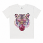 White Sequin Tiger Bubble Shirt
