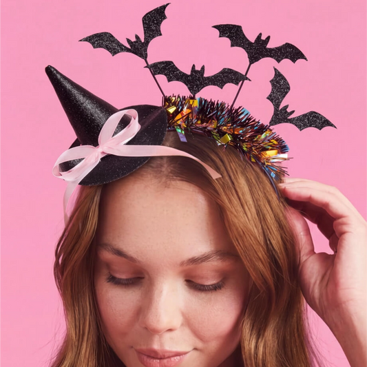 Witch Hat & Bats Halloween Headband