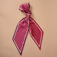 Twirl & Tie Scarf-Gingham Burgundy