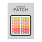 Personalized City Iron-on Patch - Supergraphics Repeat