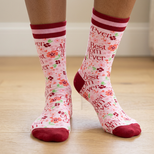 Best Mom bamboo socks lifestyle close-up
