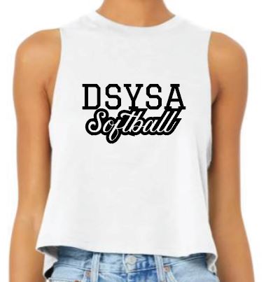 DSYSA Softball Fan Crop Tank