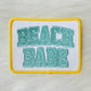 'Beach Bum' Embroidery Iron On Patch