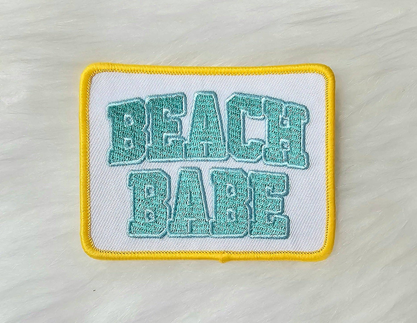 'Beach Bum' Embroidery Iron On Patch