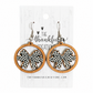Checkered Bow Earrings