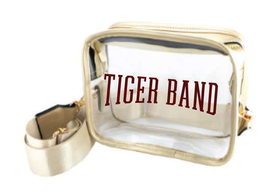 Tiger Band Clear Cross-Body - Gold