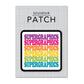 Personalized City Iron-on Patch - Supergraphics Repeat