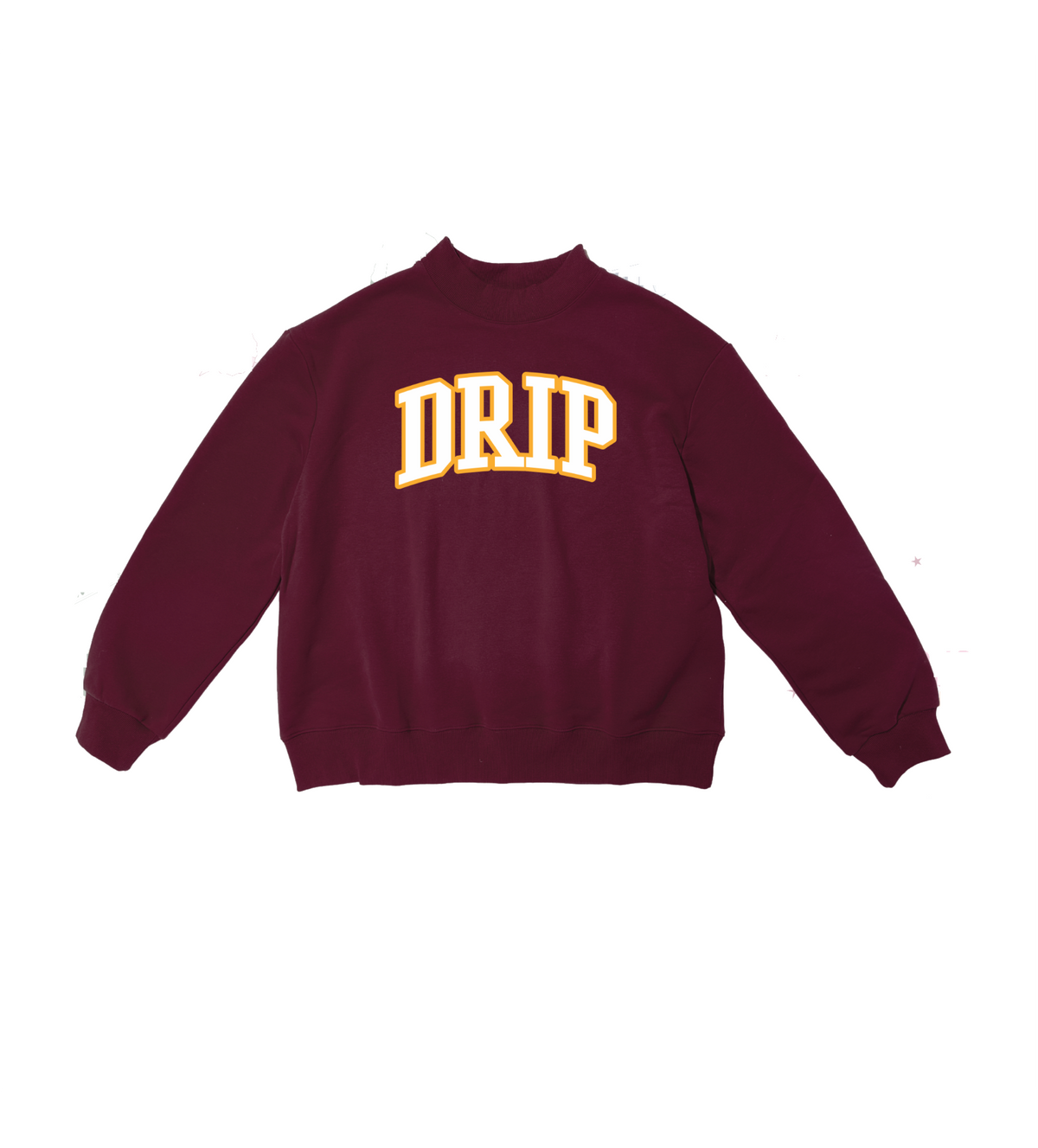 DRIP Maroon Mockneck Sweatshirt PRE-ORDER