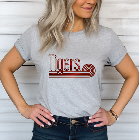 Foil Retro Tigers Tshirt