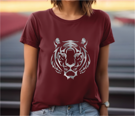 Foil Tiger Face Tshirt