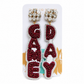 Game Day Beaded Earrings - Maroon