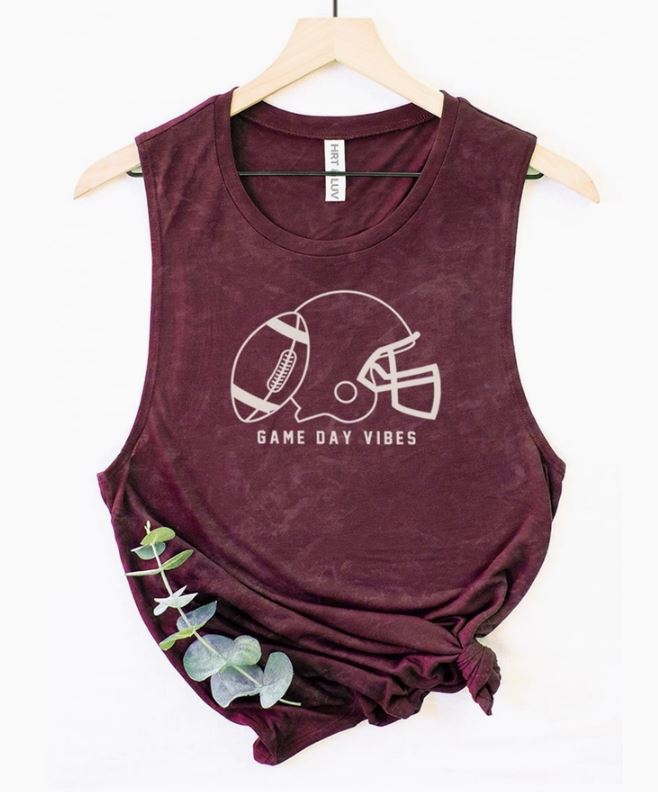 Game Day Vibes - Maroon Tank