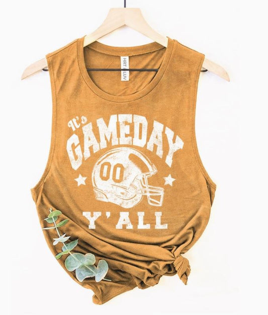 Game Day Yall - Gold Tank