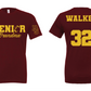 Senior Football Grandma - Tshirt (White or Maroon)
